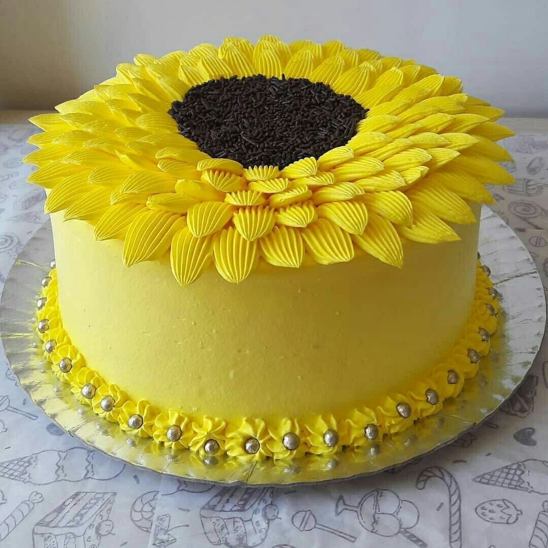 Pasteles de girasoles