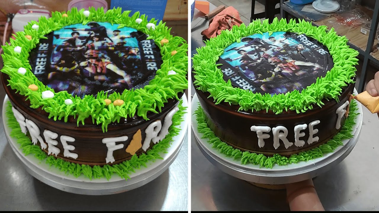 pastel de free fire impreso