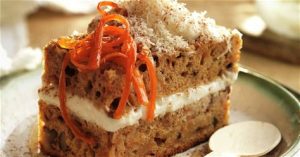 pastel de nueces y zanahoria